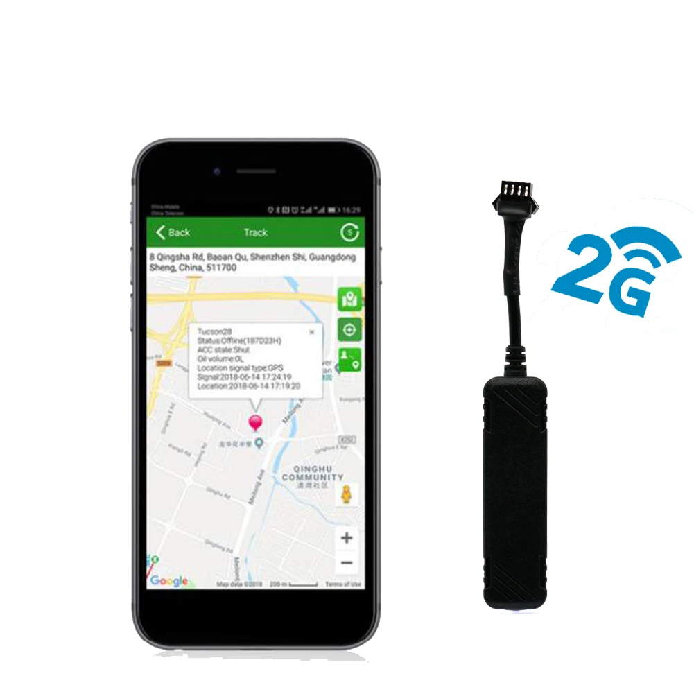 GPS Mini Hidden For Mobile Phone App Platform Free 1 Year Motorcycles Bus Gps Tracking Device Bicycle Trailer GPS Tracker 2G
