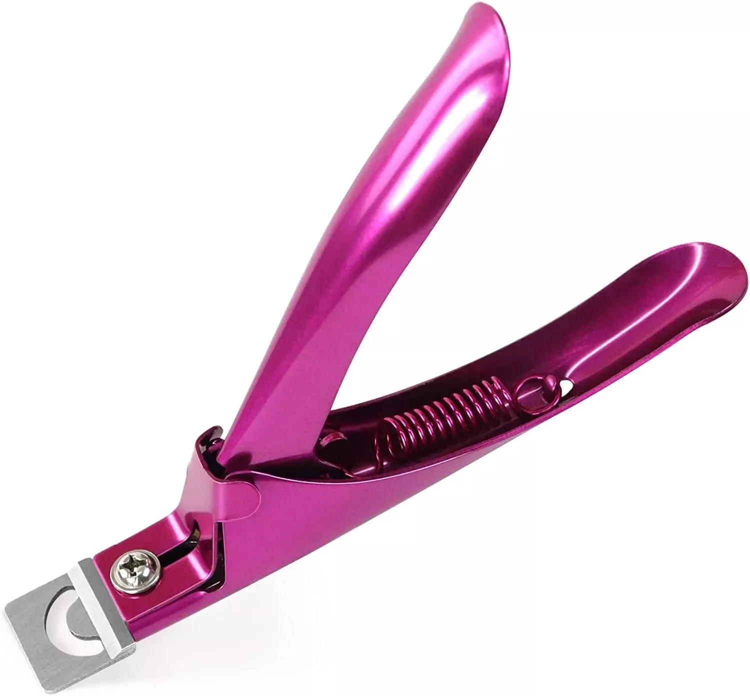 Customized Logo Acrylic False Nail Cutter French U Shaped Tips Automatic Nail Clipper for Fingers