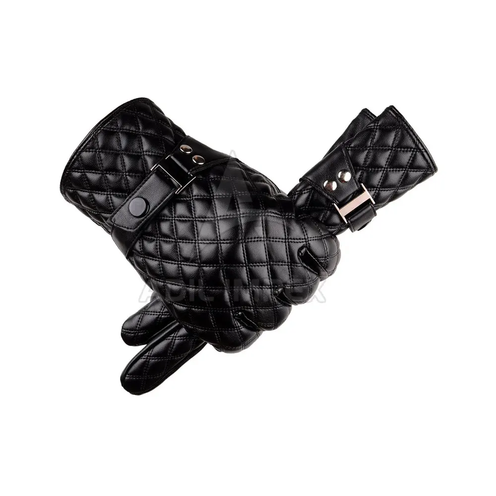 Cowhide Men Hand Driving Leather Work Gloves With Stretchable Wrist Cut Resistant Driving Gloves