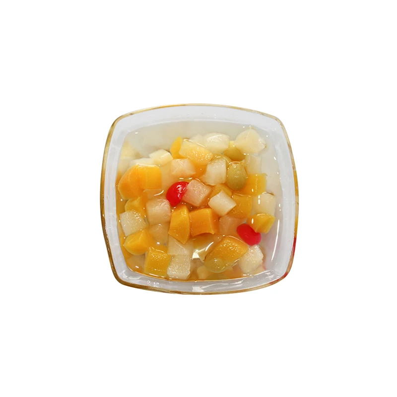 Fresh tropical fruit cocktail in can best quality