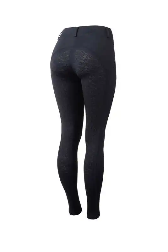 Super Soft Horse Riding Sports Equestrian Women Full Seat Anti Slip Breeches Horseback Riding Tights With Loops