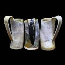 Handmade Authentic Viking Drinking Horn Cup with Stand Custom Size Beer Mug Stein Capacity 200ml to 800ml