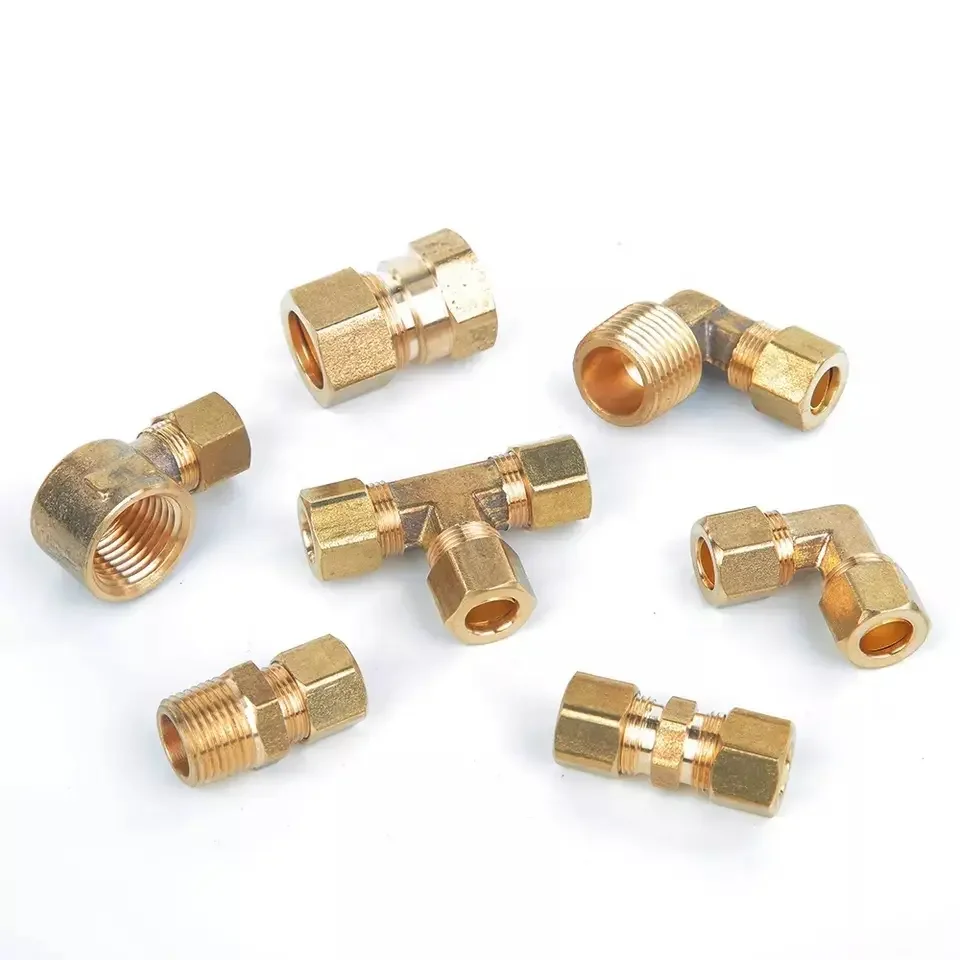 Standard Quality Hydraulic Compression Fittings for Hose Fitting Available at Wholesale Price Compression Fittings Brass