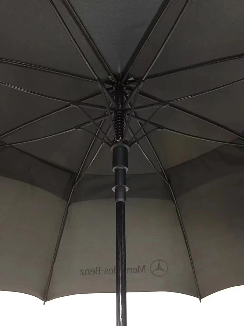 Promotional T190 Pongee Black Fiberglass Fram and Shaft EVA Handle Auto Open Double Windproof Layer Umbrella