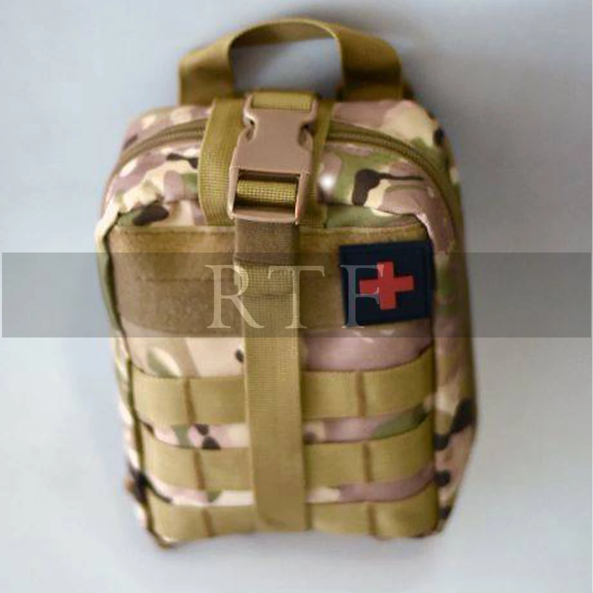 Complete First AID Survival and Medical Emergency kit with Pouch and Accessories by RAW TO FINE