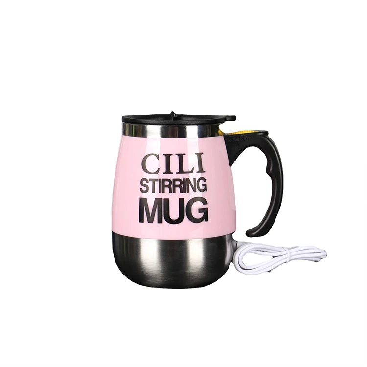 Amazing Coffee Automatic Self Chocolate Milk Magnetic Rechargeable Small White Mixing Cup