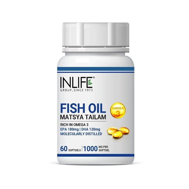 INLIFE OEM Wholesale Fish Oil Softgels Supplement Omega 3 Fish Oil Capsules
