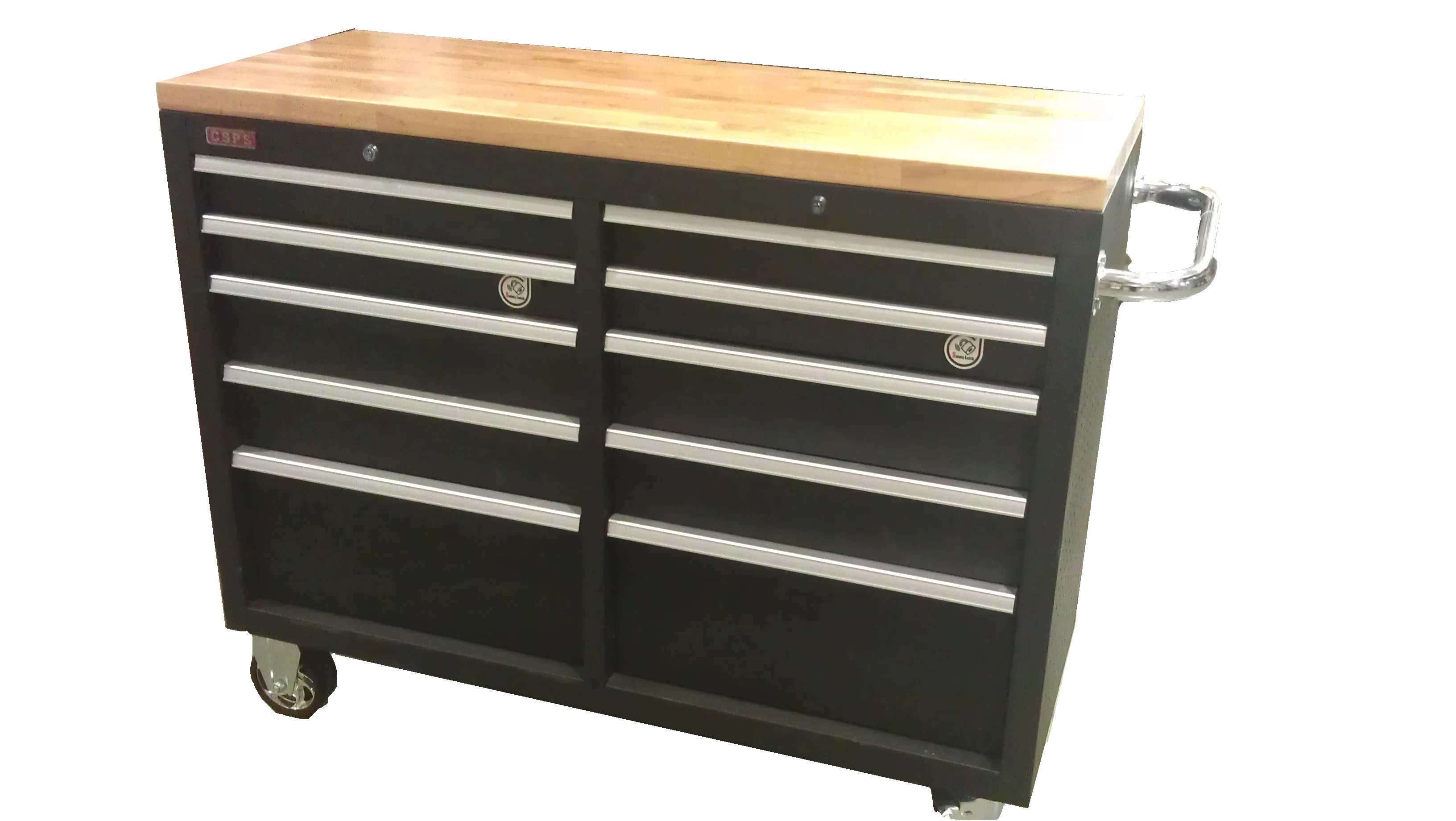 Wholesale Rubber Wood Maker Table Mobile Butcher Block Rubber Wood Work Bench Table