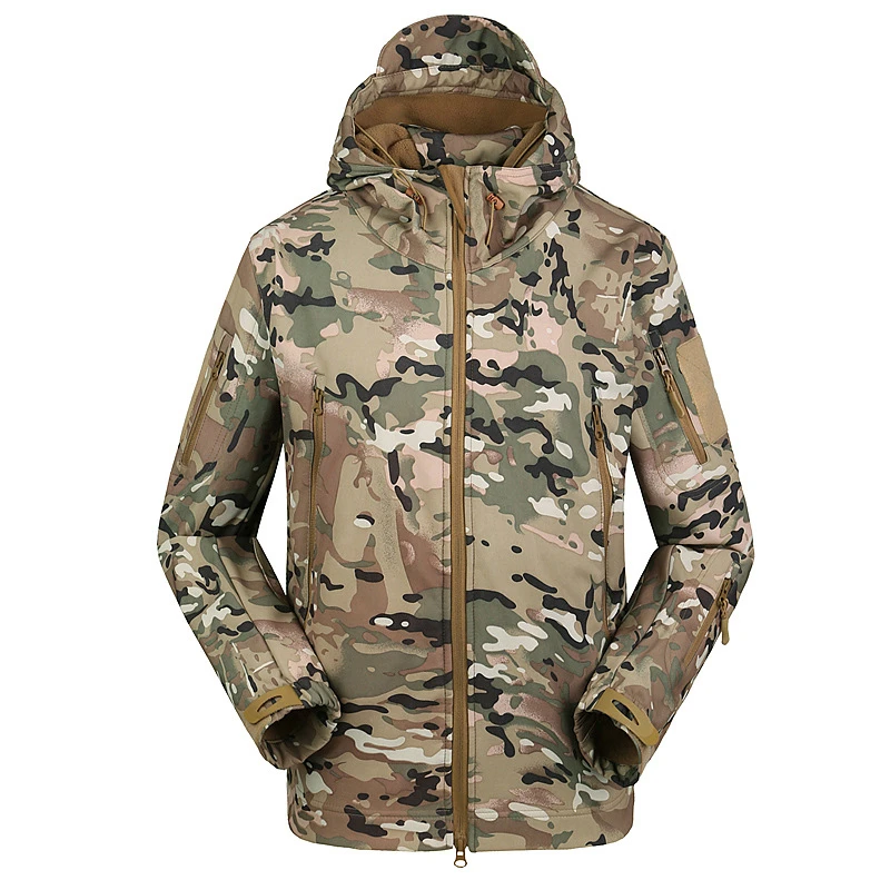 Customized Camouflage Jacket Men Tactical Jacket Winter Waterproof Windbreaker Hunting Clothes Jackets