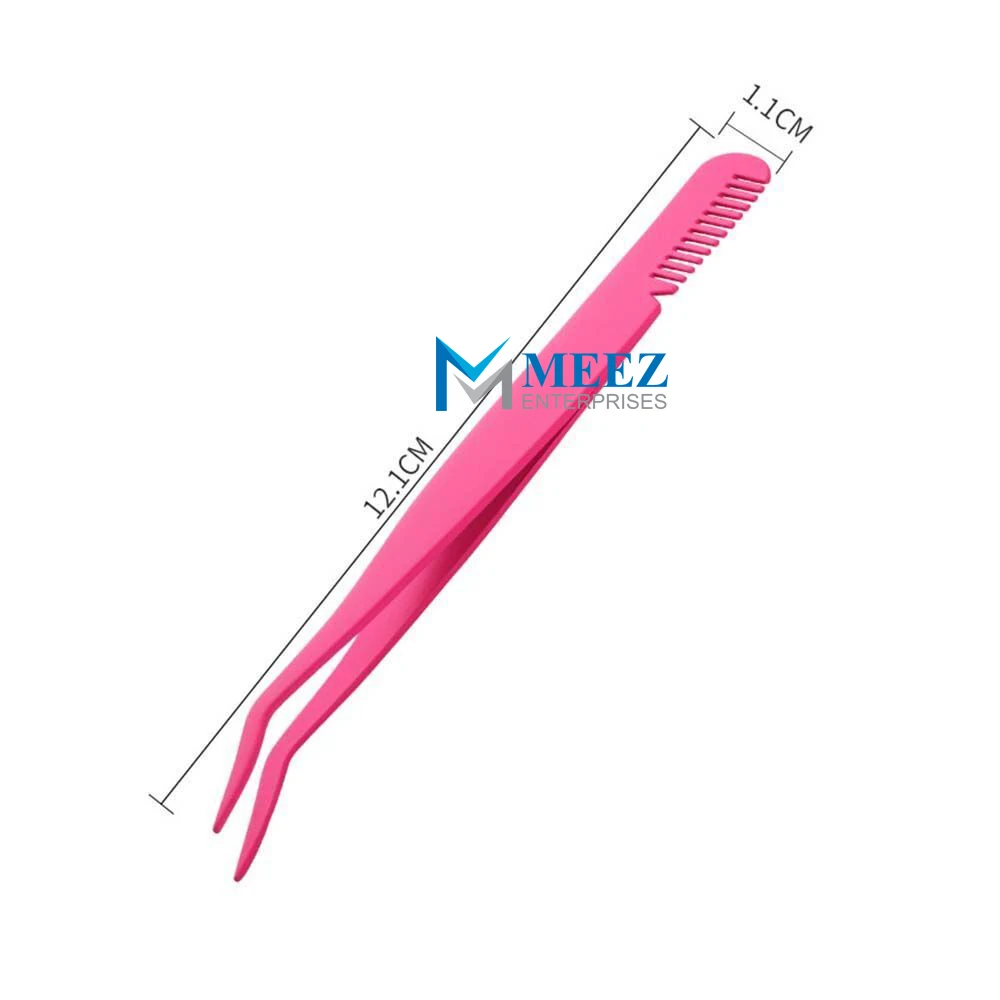 Eyelash Nipper Comb Eyebrow Clip Eyebrow Forceps Eyelash Tweezers Stainless Steel Beauty Tool