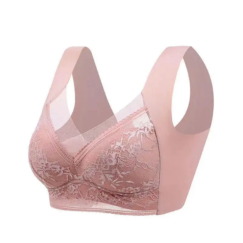 Comfortable Wireless Lace Women Bra Large Size Seamless Breathable Push Up Bra For Women No Underwire