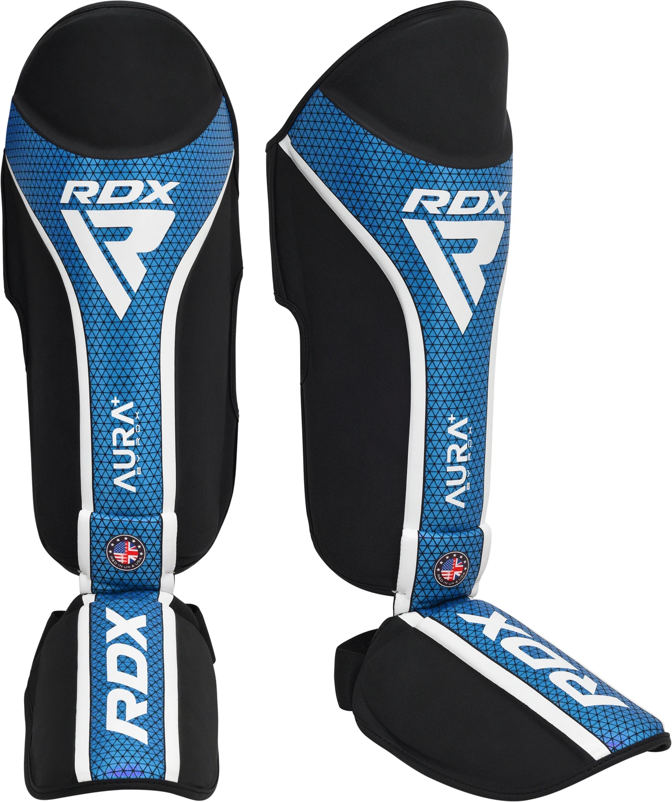 High Quality Leather Pro Gel Shin Instep Pads MMA Leg Foot Guards Muay Thai Kick Boxing