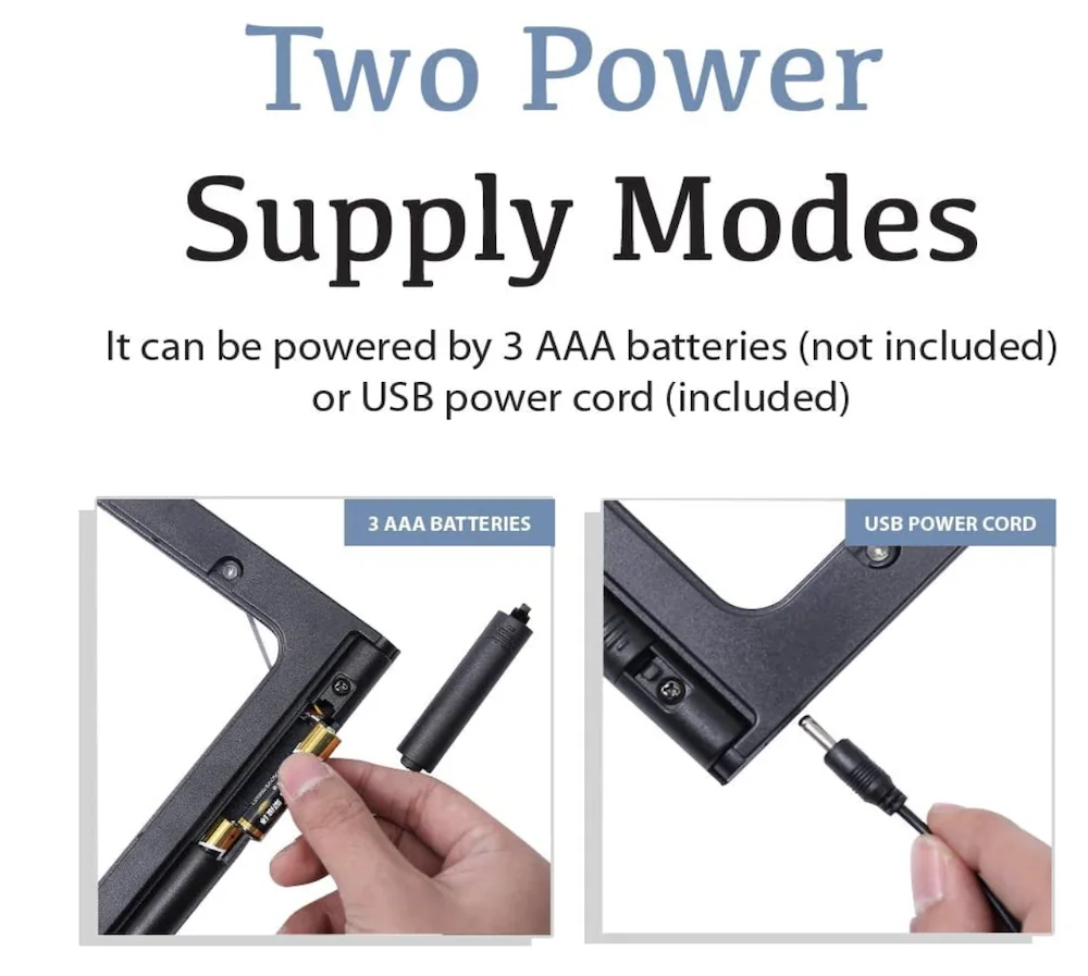 3X Magnifier LED Lighted Illuminated Foldable Desktop Portable with 12 LEDs or 4 LEDs