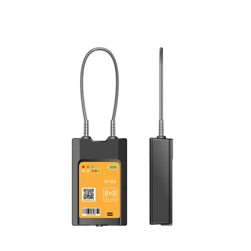 NT68 Logistic Security with 4G Smart Padlock Featuring GPS Tracking and Wired 12000mah big battery padlock