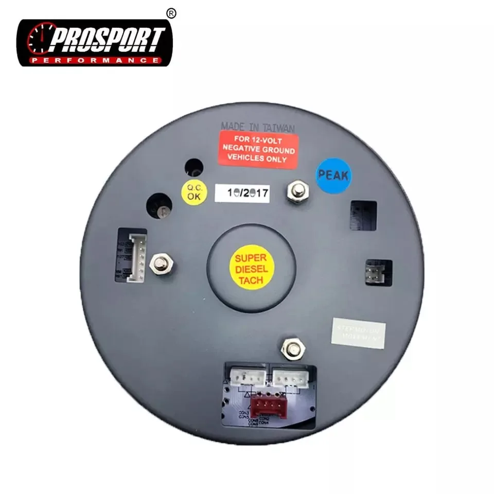 95mm Universal Digital Display Prosport Tachometer OLED Diesel Engine RPM Meter Warning function