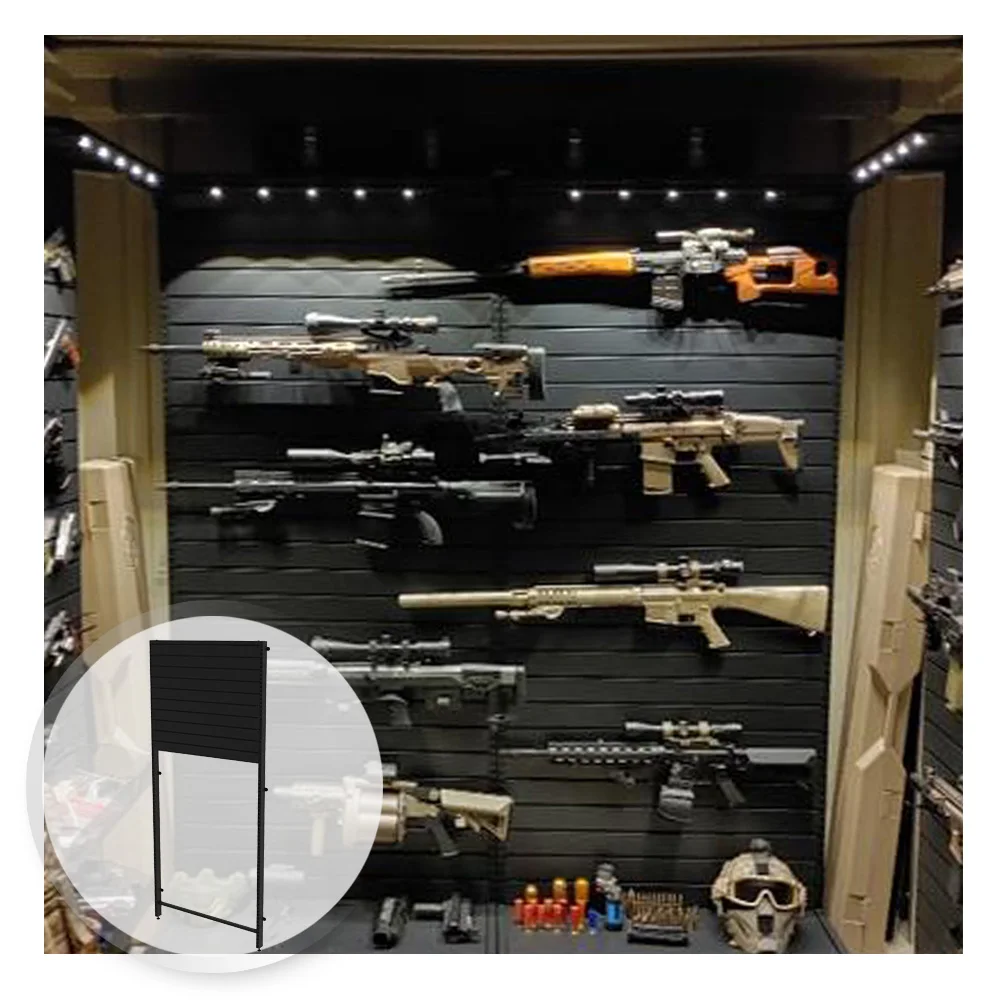 Trade show slatwall accessories toy display rack