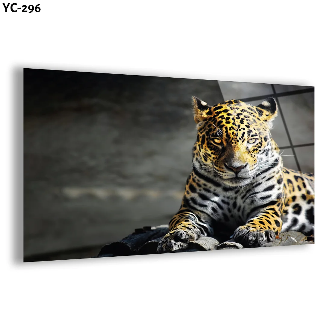 Animal Design Digital UV Print On Tempered Glass Custom Design Customizable Size Options Painting And Wall Art On Demand Visual