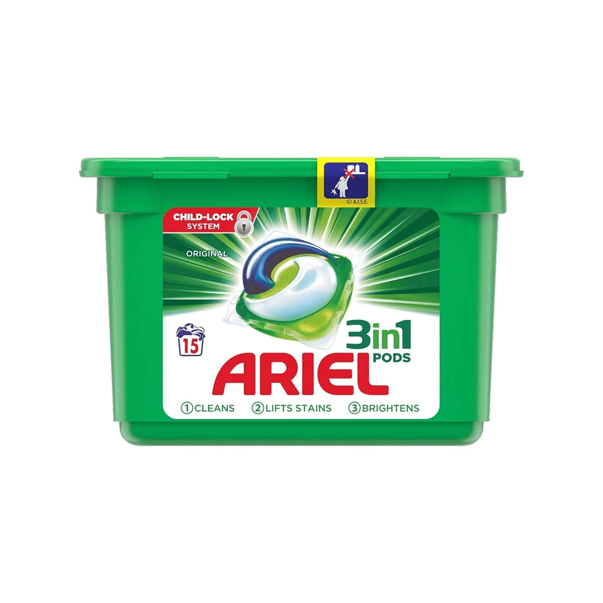 Ariel All In1 Pods пластиковые X1 477 г моющие средства для стирки 15 капсул/Ariel Стиральный белый порошок моющее средство