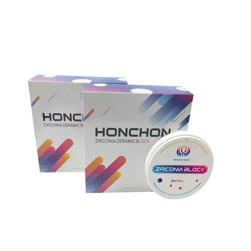 SHTML Zirconia Blank Disc Ceramics HONCHON Cad Cam Dental Multilayer Zirconia Blocks