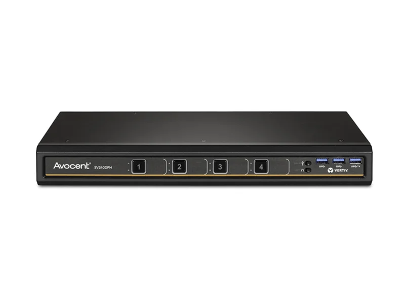 VERTIV Avocent SV200 Series Desktop KVM Switch supports small home office (SOHO)
