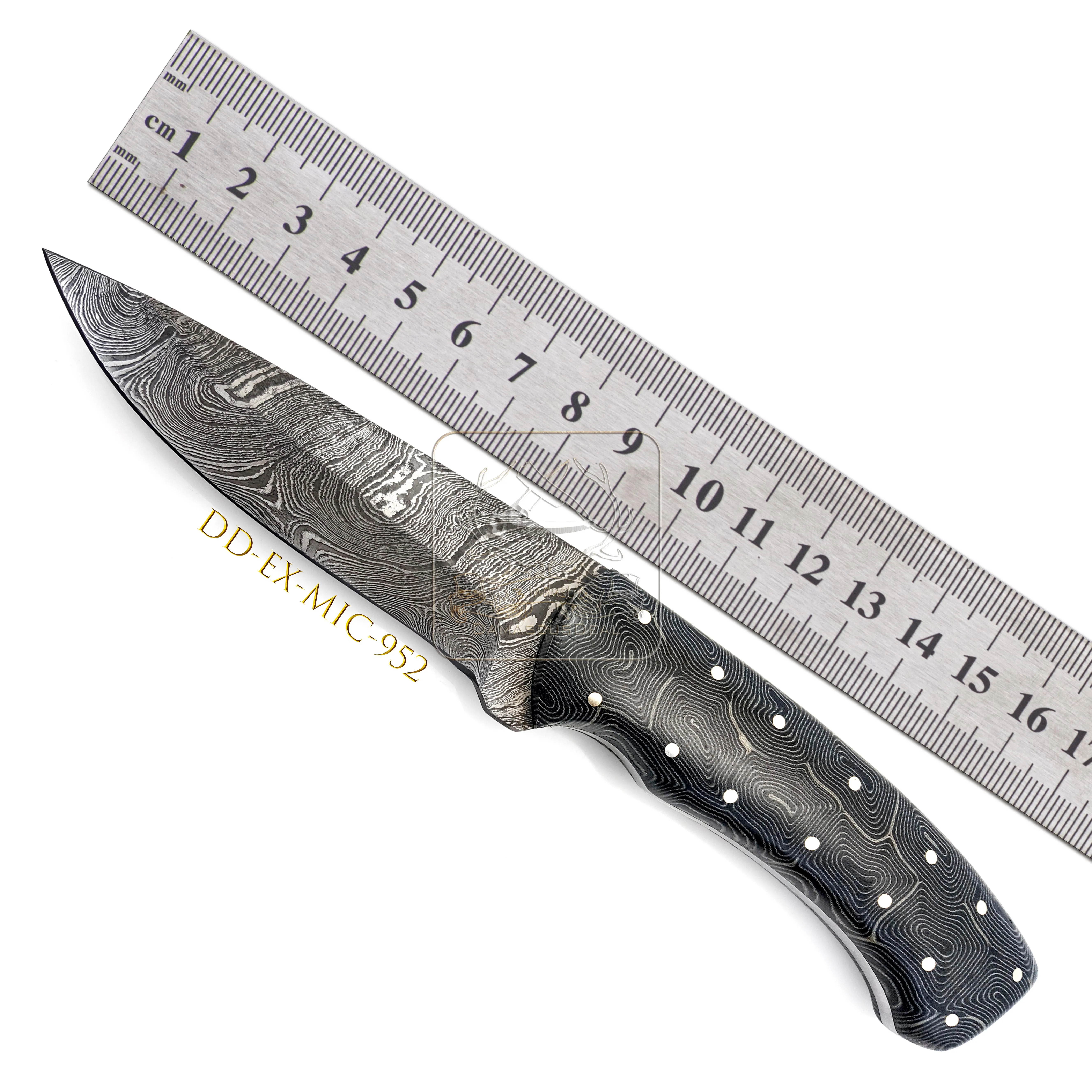 DD-EX-MIC-950 Damascus Steel Pocket Knife 192 Layers Outdoor Bushcraft Survival Hunting Knife G10 Marble Micarta Handle Camping