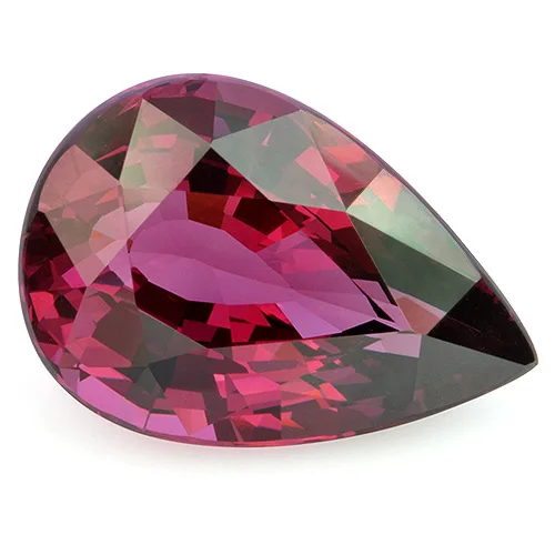 Natural Pink Rhodolite Garnet Red Colored Pear Cut Semi-Precious Gemstone Jewellery Making Direct Factory Supply Loose Gemstone