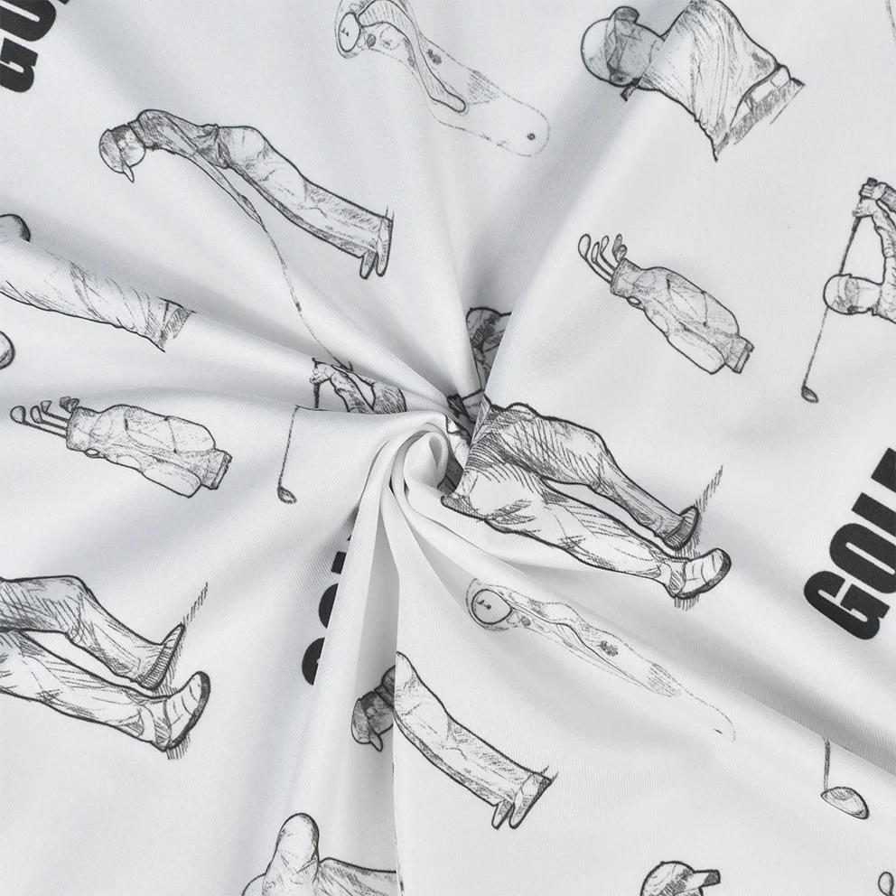 High End Polyester Spandex Pattern Sublimation Golf Polo Shirts Best Supplier OEM Breathable T-shirt Custom Logo Plus Size Shirt