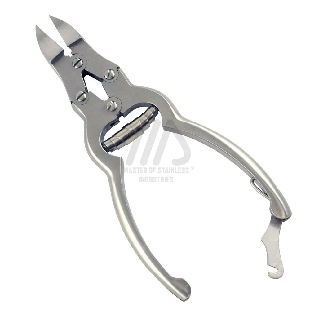 Black color Nail Clipper Pedicure tools Toe Nail heavy duty cutter personal care tools Double action soft grip toe nail clipper