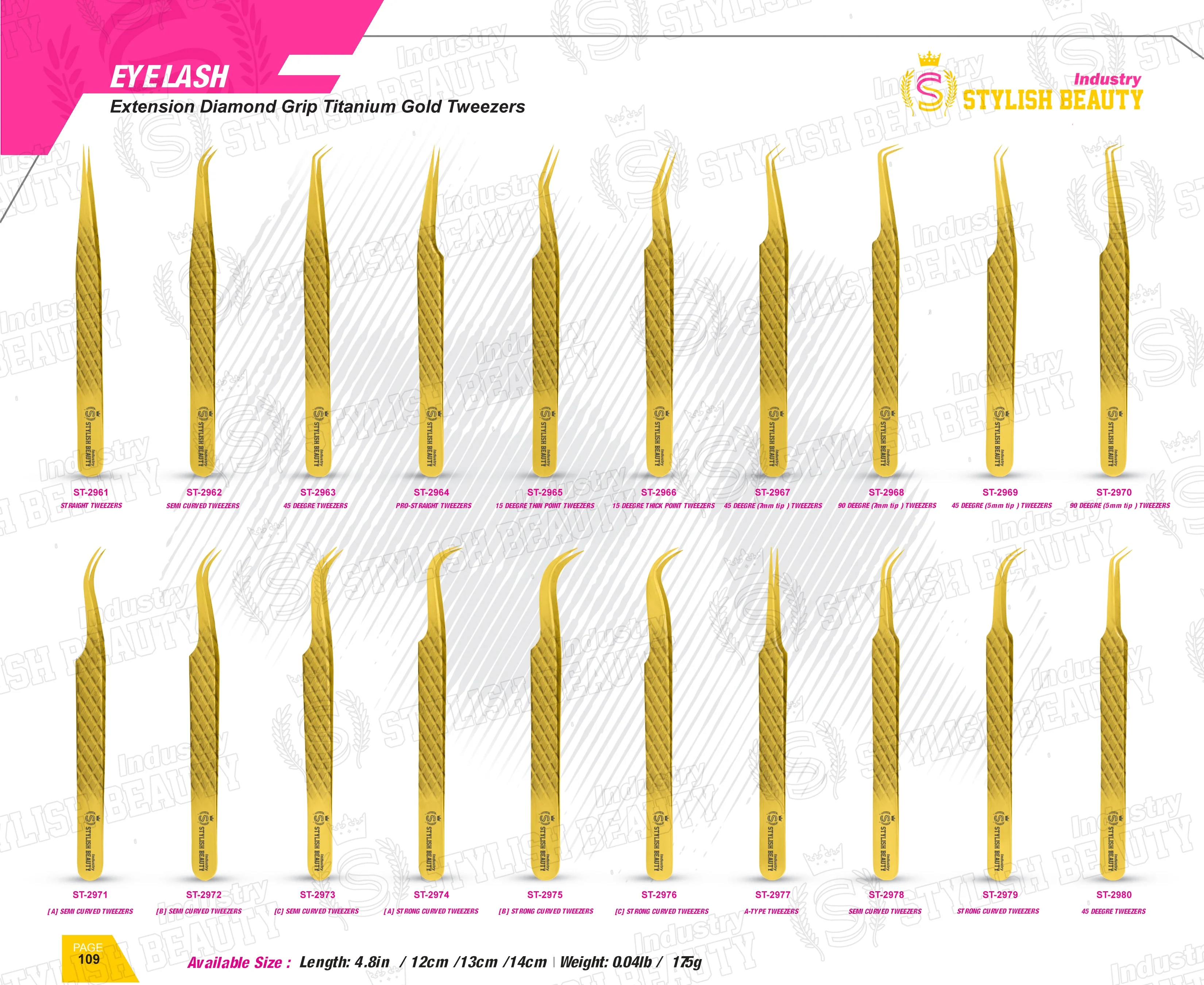 3D-6D Volume Lashes Shaped and Isolation Tweezers custom logo 90 degree stainless steel plated precision High Quality low price