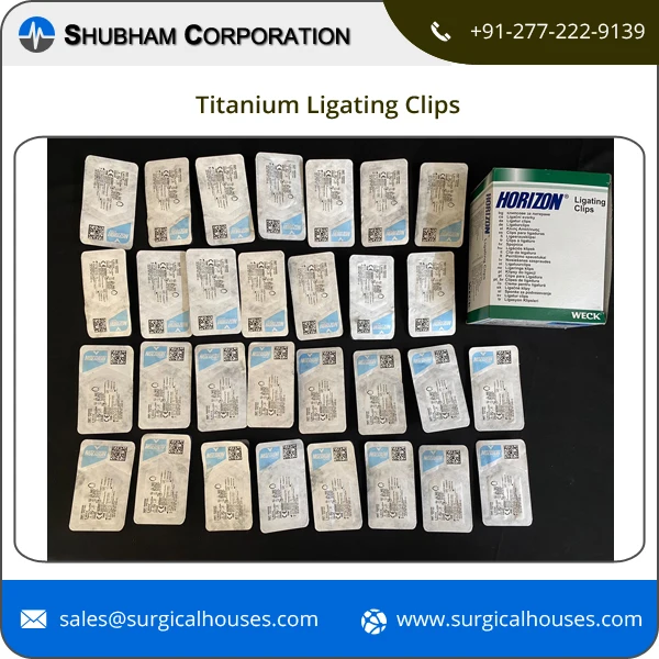 Factory Direct Sale Top Quality Sterile Laparoscopic Surgical Instruments Titanium Clips Clips Applier Ligation Clip