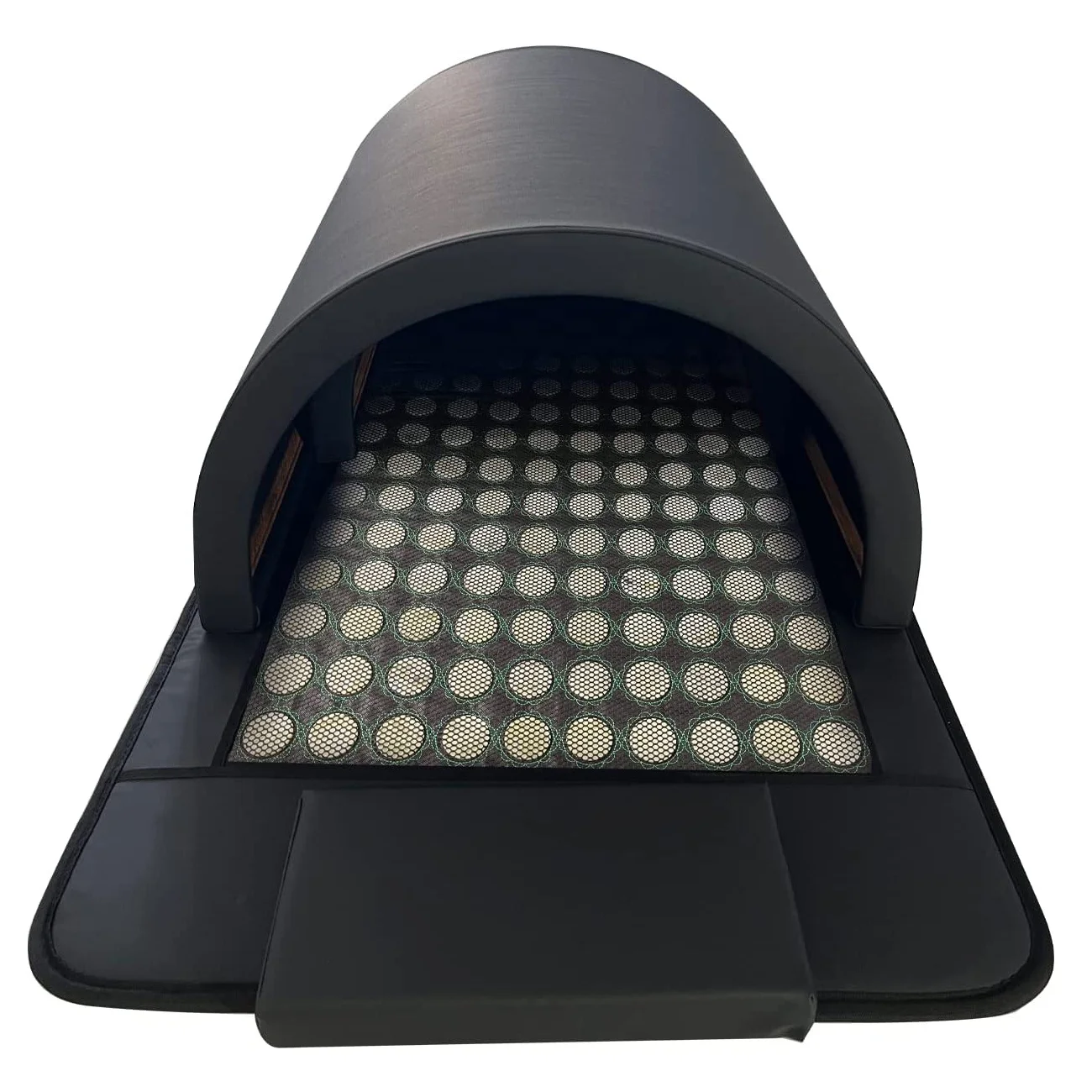 Black Portable Home Sauna Detox Clinical Device,far Infrared Sauna Dome With Tourmaline Germanite Stones