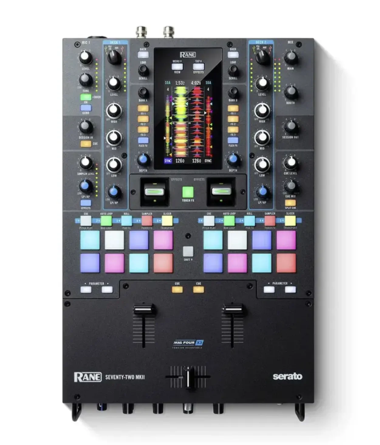 Мудрый выбор идеальные продажи семьдесят два MKII готовый к бою 2-канальный диджейский микшер с сенсорным экраном и Serato DJ