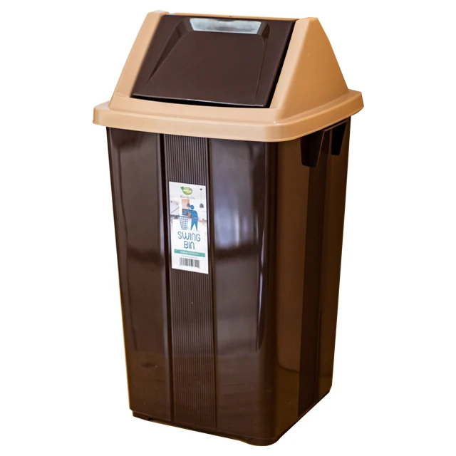 Swing Waste Dustbin 24L With Swing Lid Suitable For Indoor And Outdoor Use