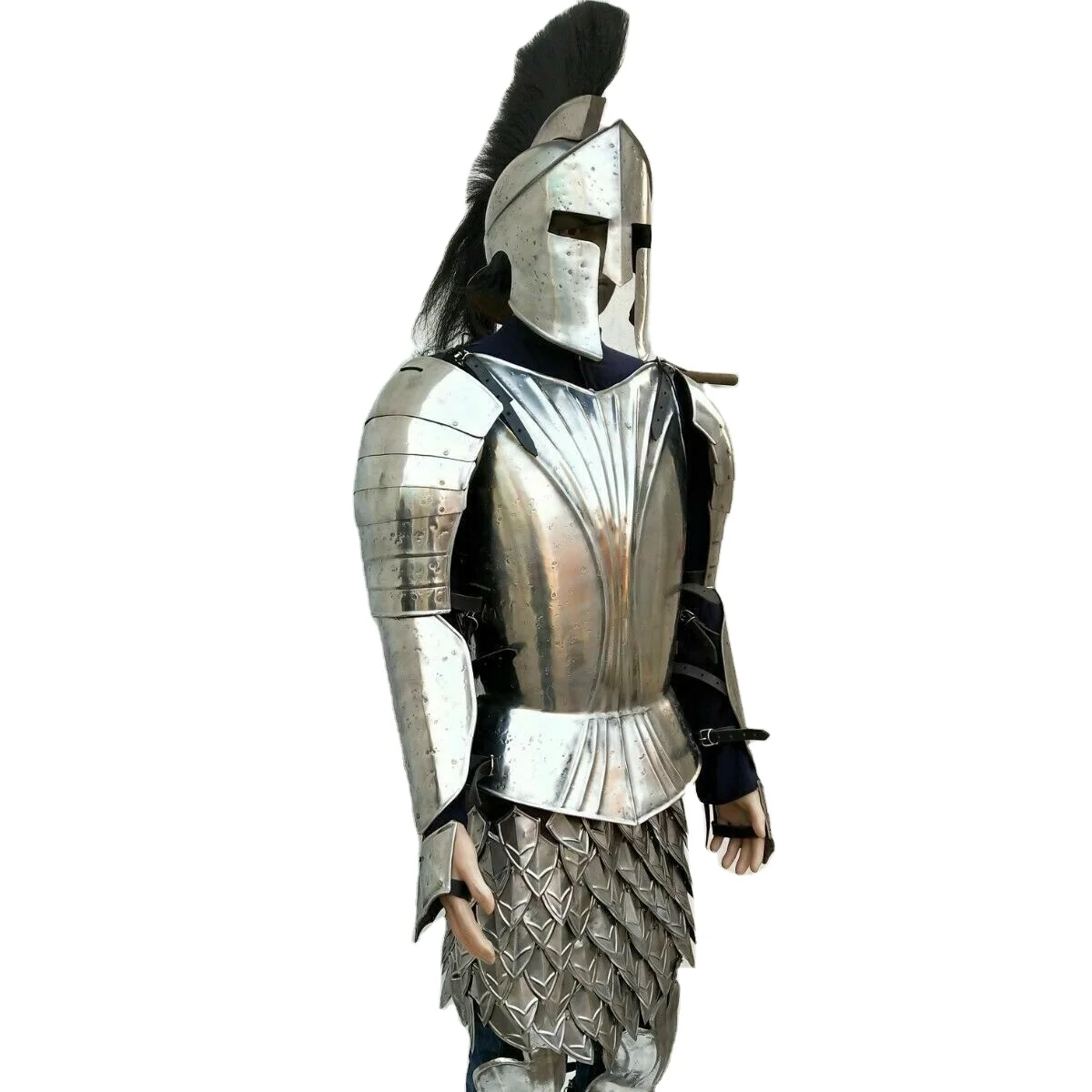 Medieval Knight Full body Armor Suit Best Halloween Costume vintage handmade nautical armor