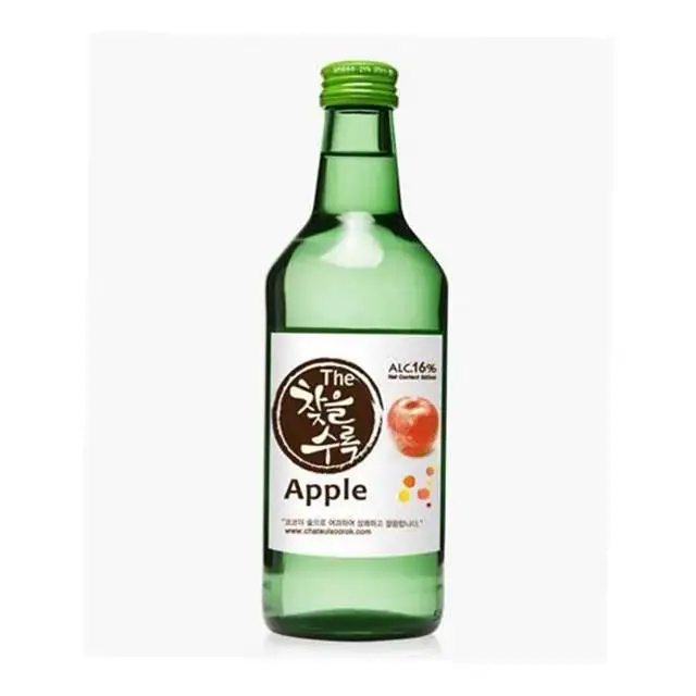 The Chateul Soorok High quality SOJU Glass bottle 360ml ABV 14%~19.3% high quality korean SOJU Apple flavor Liquor Great Wine
