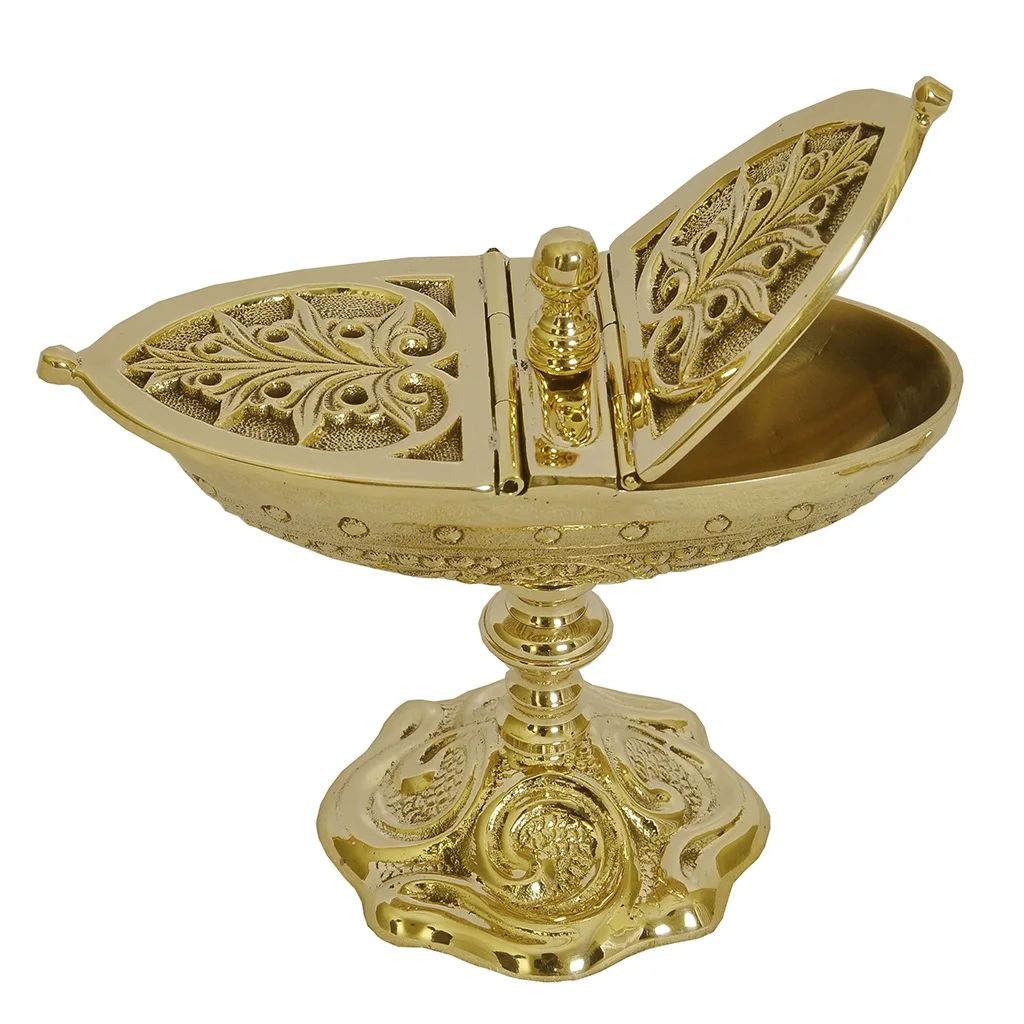 Brass Incense Boat and Spoon