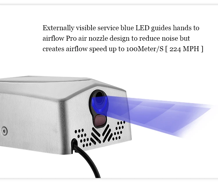 Over-current Protection Shopping Malls Personal Hand Dryer