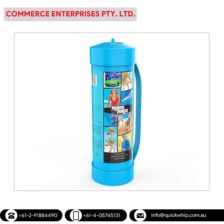 Latest Arrival Wholesale Selling 100% Carbon Steel 3.3L Miami Magic Brand Cream Charger Cylinders for Global Buyers