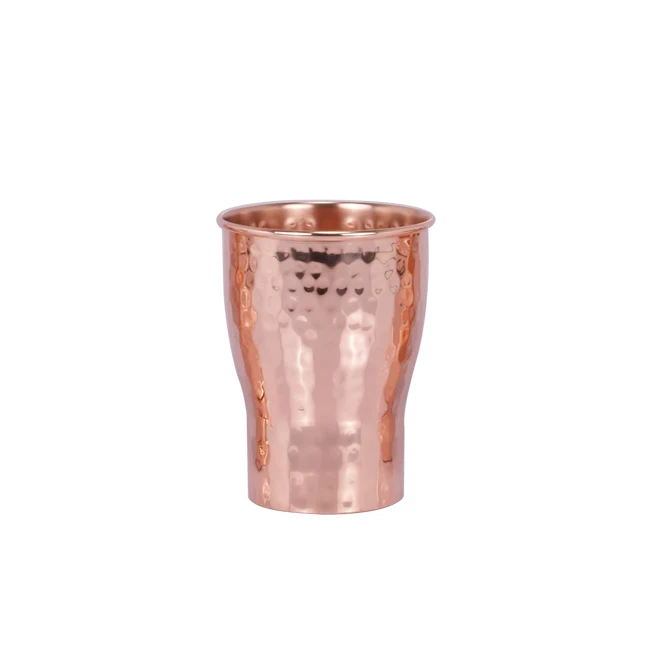 Copper Cup Hot Selling Classical Pure Moscow Hammered Cooper Mule Mug Copper Water Glass For Drinking