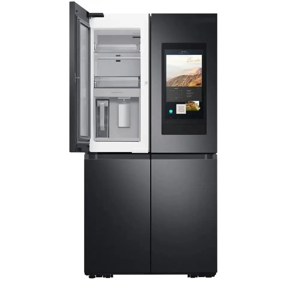 NEWWW CHOICE 4 Door French Door Refrigerator With Touch Screen Stainless Steel