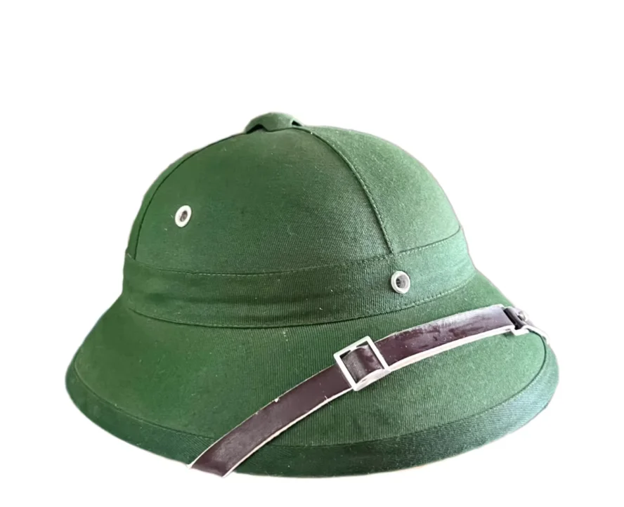 Unisex Vietnam Pith Helmet Hat with Fabric Outside Casual and Sports Daily Accessory for Adults