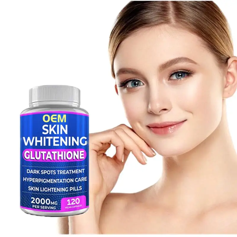 Private Label Vegan 10000Mg Vitamin C Collagen Skin Whitening L-Glutathione Glutathione Capsule Pills
