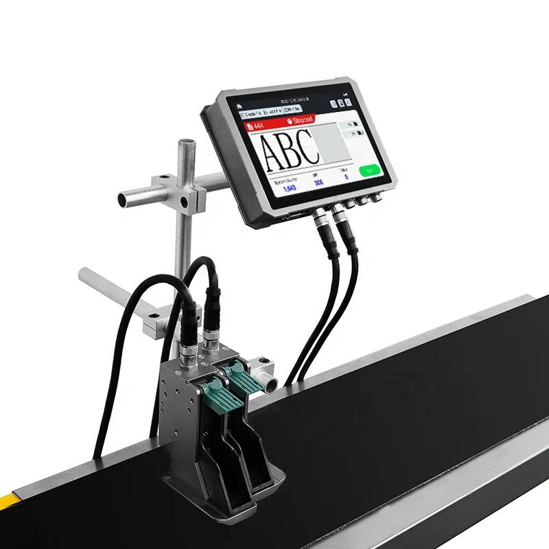 Logo Date Expiry Date Coder Bar code Time Stamp Printer Industrial Inkjet Printing Coding Machine For Plastic Pet Bottle Label