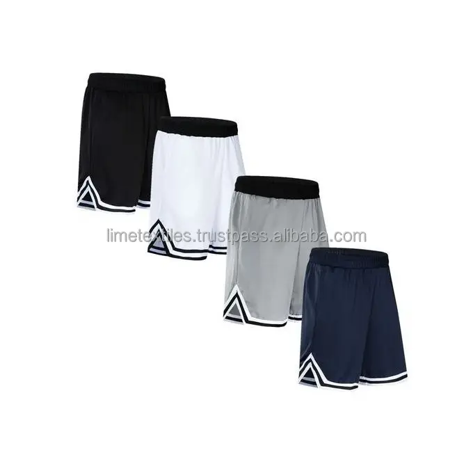 OEM Fashionable Drawstring custom sublimation printed Short Pants Embroidery Custom Logo Summer mesh Shorts For Men