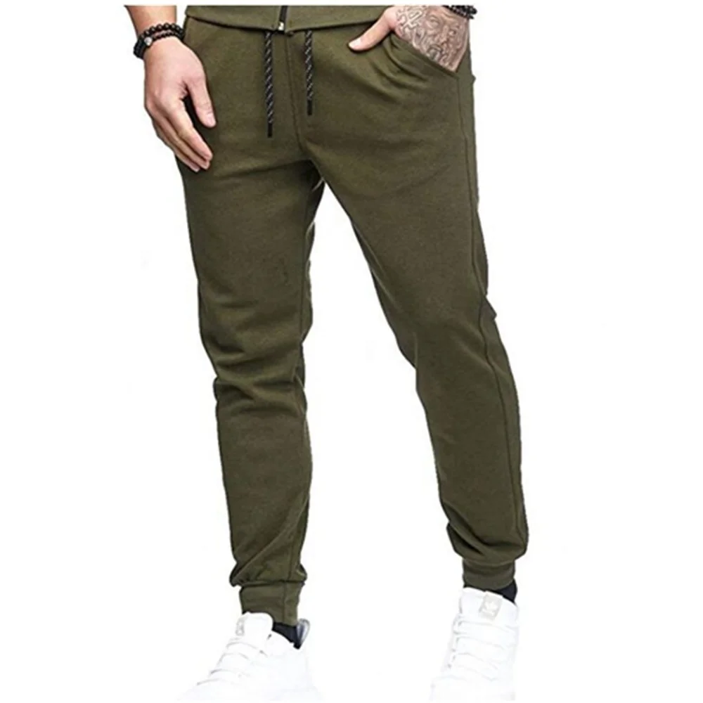 sweat pants men sweat suit bottom high quality Quick dry Breathable dull  joggers pants Hot selling 2024 Cuff and ide pockets ho