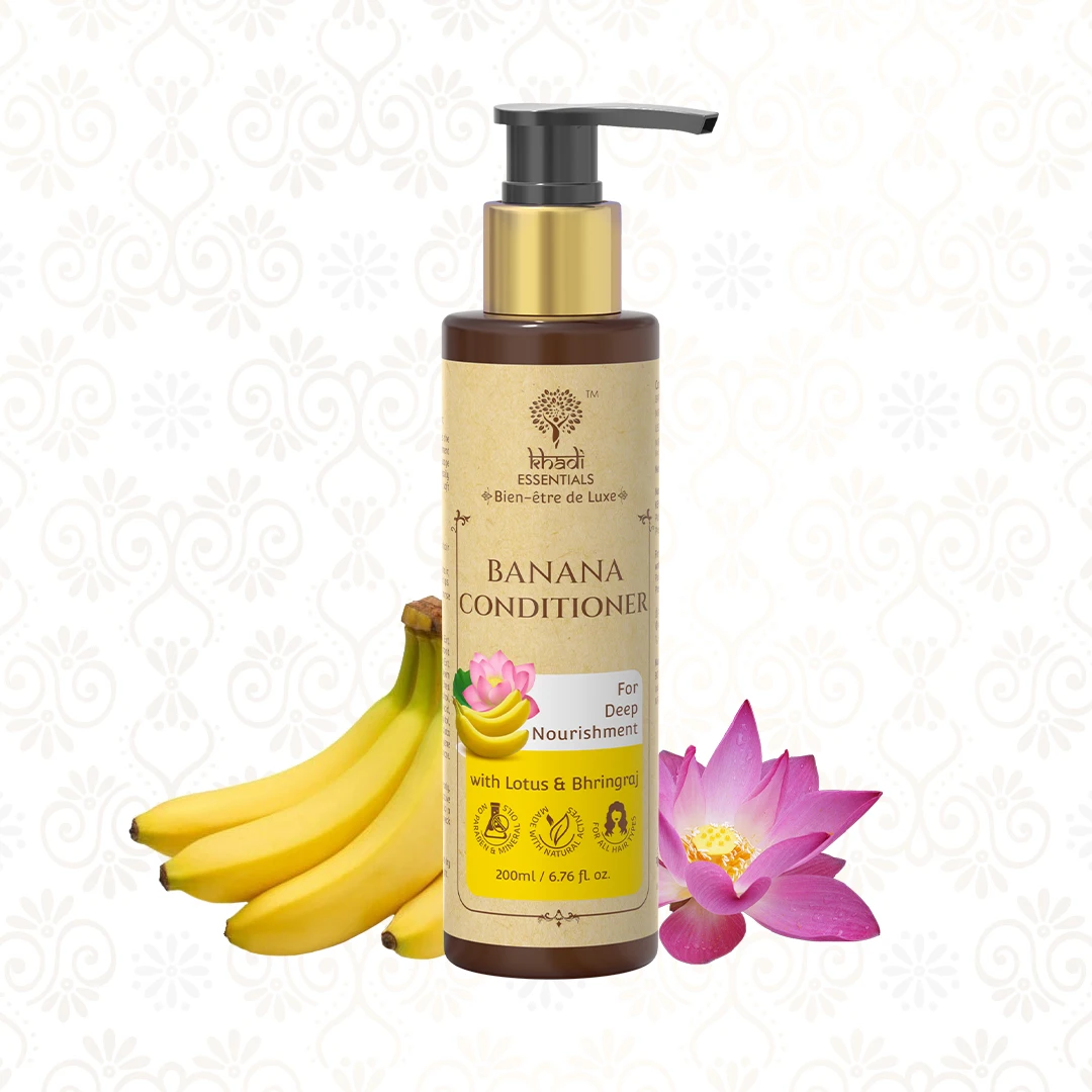 Buy Aloevera & Bhringraj Made Banana Conditioner For Smooth Shine and Dry Frizzy Hair Chemical Free Conditioner