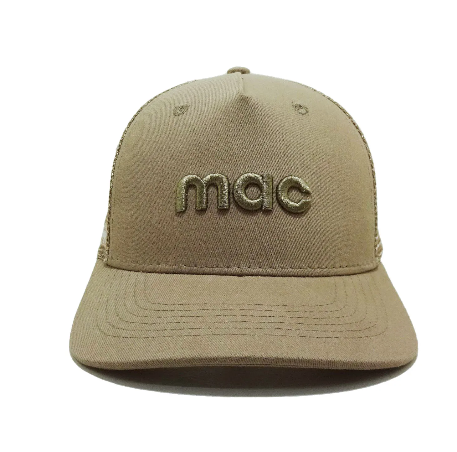 MAC Embroidery Logo Custom Golf Hats in Vietnam Trucker Hats Men Sportswear 5 panels 3D Embroidery Logo Women Headgear