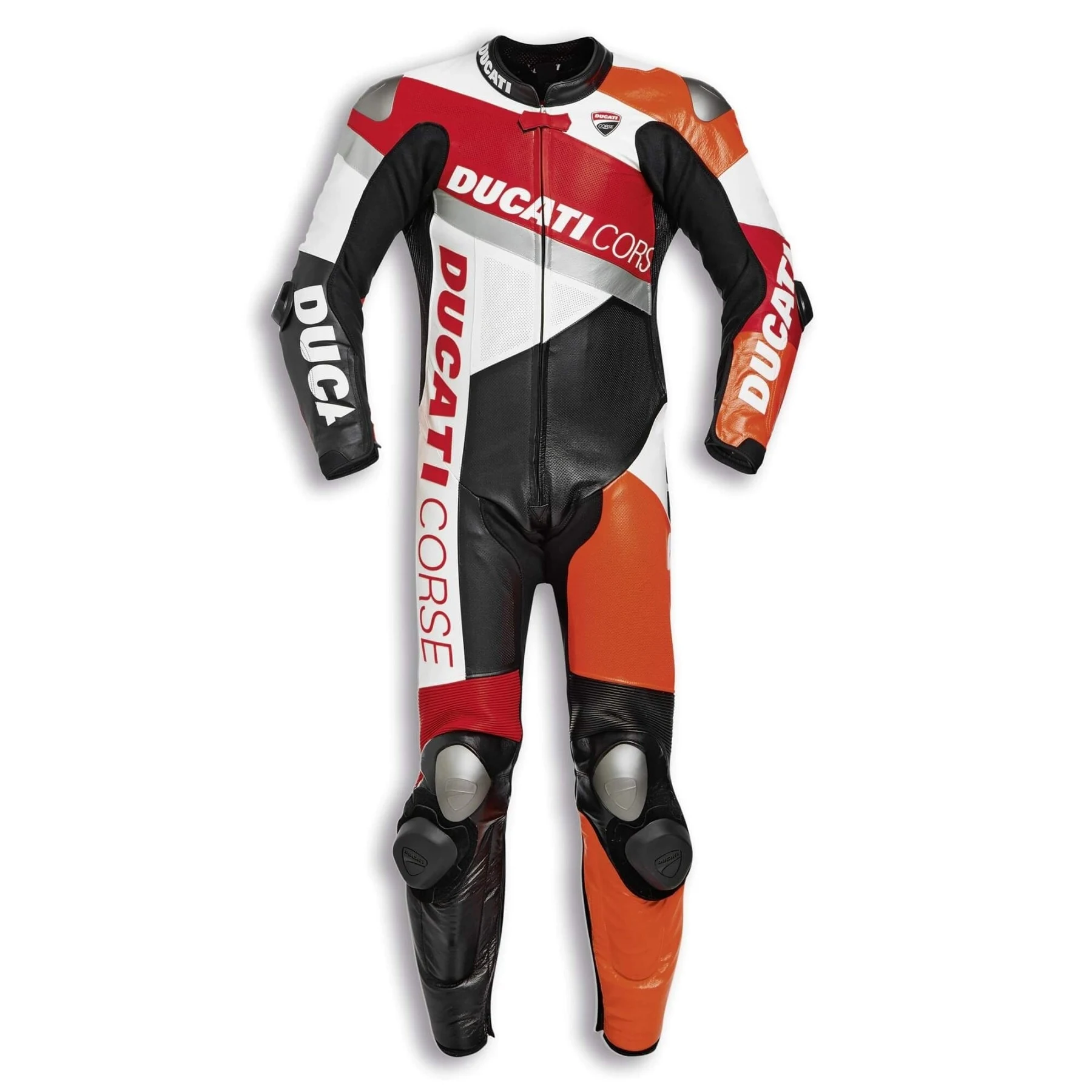 Mens Corse Power K2 1Piece Motorbike Cowhide Racing Jumpsuit/Monkey Perforated Suit With Hump CE Protectors ,All Sizes & Colors