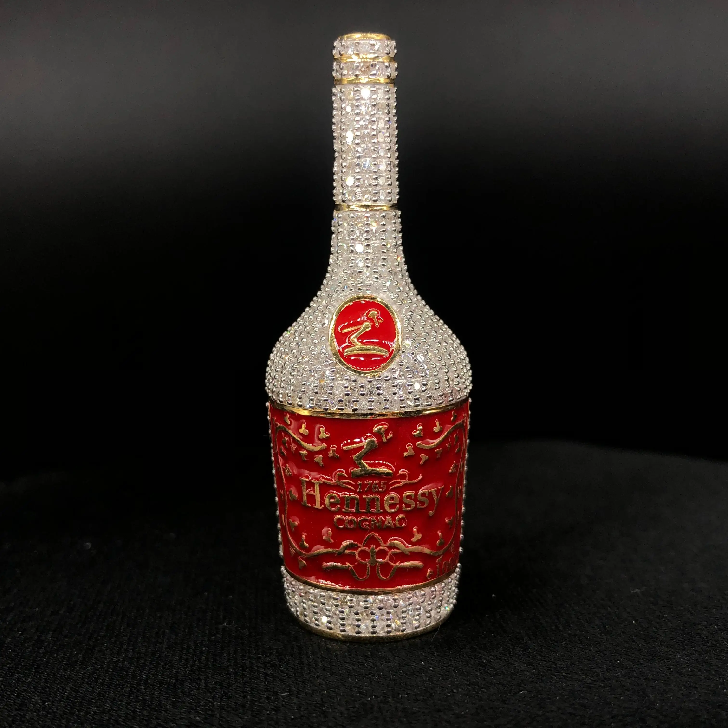 A symbol of  Legacy & Heritage,Savor the essence of sophistication with this Hennessy-inspired Real Diamond Hip Hop pendant.