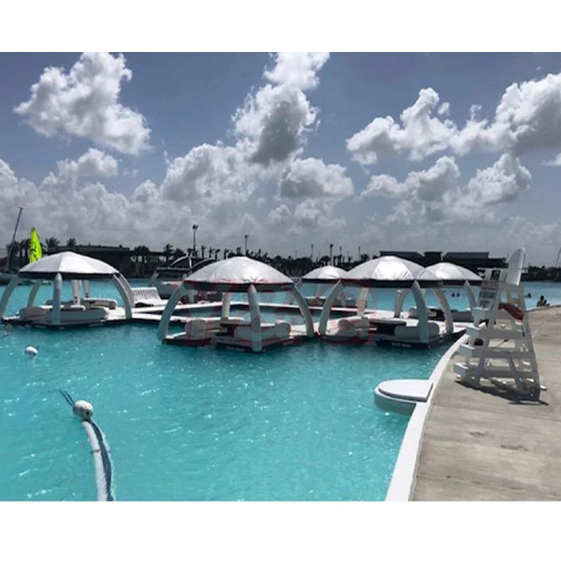 Y&G Custom Inflatable Floating Dock Multi-Person Leisure Bar Sofa bar Platform Floating Sea Floating Platform